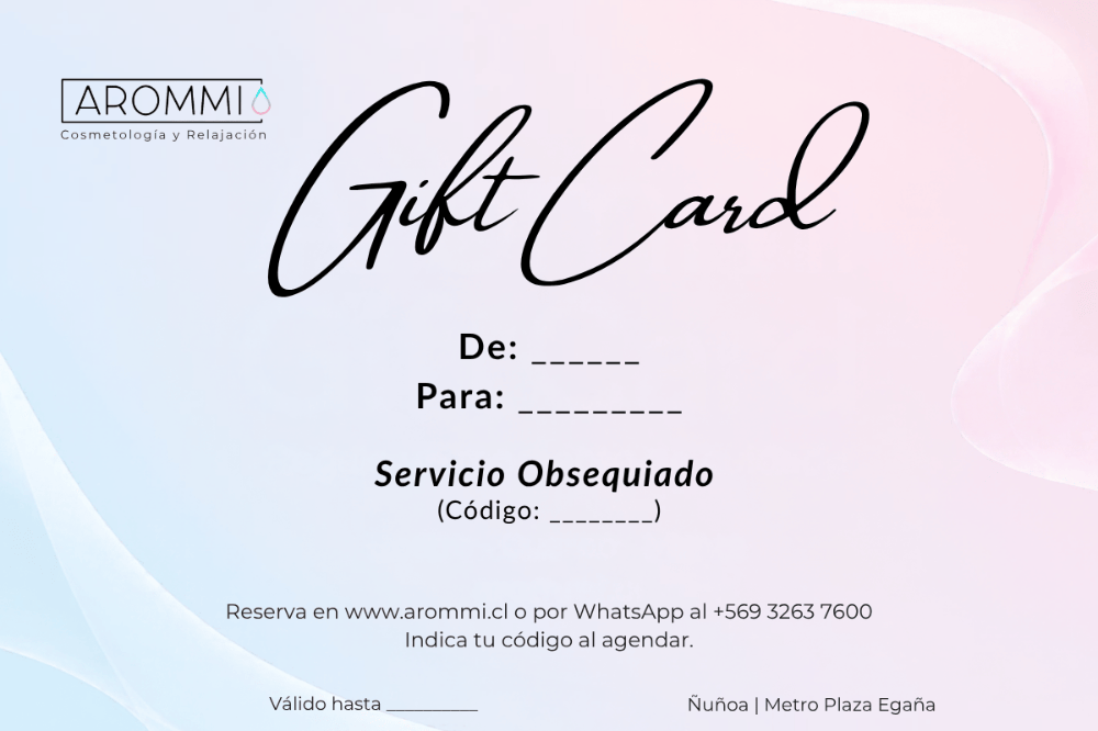 Imagen numero 1 del servicio GiftCards - Regala bienestar y belleza