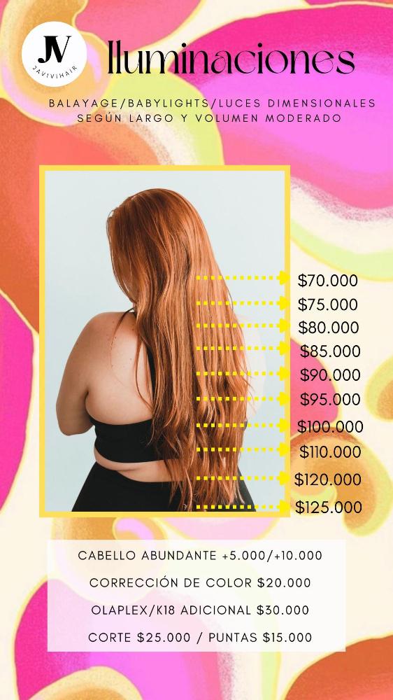 Imagen numero 1 del servicio Técnicas de iluminación: Balayage/Babylights/Luces dimensionales
