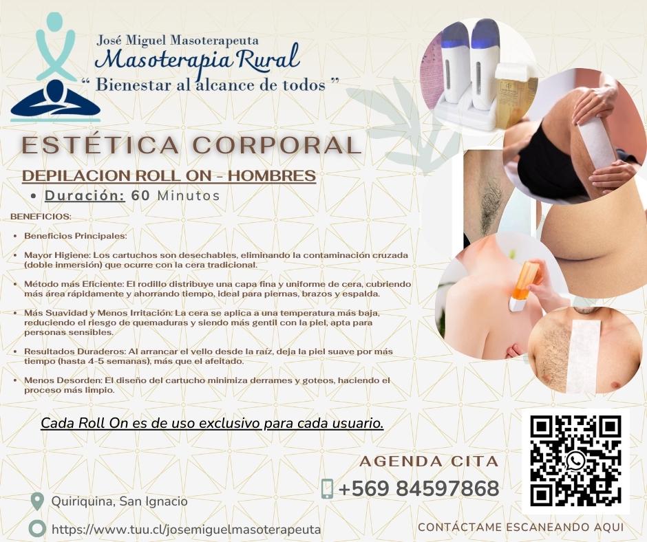 Imagen numero 2 del servicio DEPILACION ROLL ON PECHO HOMBRE