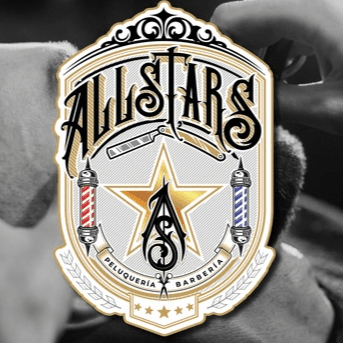 Logo de all stars barberia y peluqueria