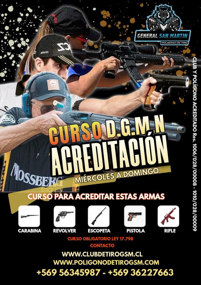 Imagen numero 1 del servicio CURSO DE TIRO ACREDITADO D.G.M.N. 1 ARMA $145.000.-