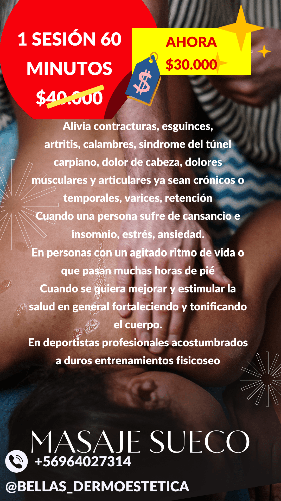 Imagen numero 1 del servicio Masaje Sueco
